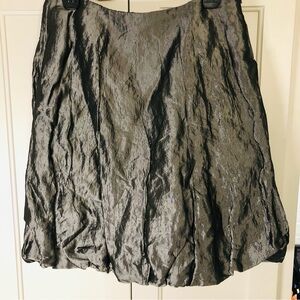 Ralph Lauren Metallic Charcoal Bubble Skirt